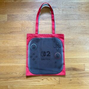 Nintendo Switch 2 Controller Red and Blue Tote Bag